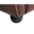 Masivní křeslo Chesterfield Hereford z pravé kůže, červené – 112×96×94 cm