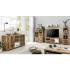 Masivní komoda Highboard Pune z mangového dřeva, lakovaná, přírodní barva – 80×43×110 cm