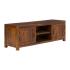 Masivní TV stolek Palison dark z palisandru, lakovaný, hnědý – 150×42×50 cm