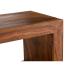 Masivní TV stolek Cube I z palisandru, lakovaný, hnědý – 150×38×45 cm