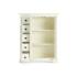 Masivní komoda Highboard Catana z borovice, lakovaná, bílá – 107×45×130 cm