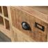 Masivní komoda Highboard Pune z mangového dřeva, lakovaná, přírodní barva – 80×43×110 cm
