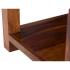 Masivní konferenční stolek Palison z palisandru, lakovaný, hnědý – 50×50×50 cm