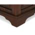 Masivní komoda Highboard Catana z borovice, hnědá, lakovaná – 107×45×130 cm