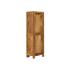 Masivní koupelnová komoda z palisandru, lakovaná, hnědá – 42×30×130 cm