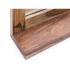 Masivní koupelnové zrcadlo Leeston z palisandru, lakované, hnědé – 130×65 cm