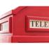 Masivní barová skříň „Telefonní budka“, lakovaná, červená – 78×44×200 cm