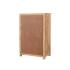 Masivní komoda Highboard Pune z mangového dřeva, lakovaná, přírodní barva – 80×43×110 cm