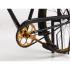 Lakovaný konzolový stůl Bike z kovu, černý – 185×45×90 cm