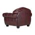 Masivní křeslo Chesterfield Hereford z pravé kůže, červené – 112×96×94 cm