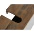 Masivní skříňka pod umyvadlo Dinglová z recyklované borovice a MDF, lakovaná, přírodní / šedá – 67×30×45 cm
