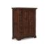 Masivní komoda Highboard Catana z borovice, hnědá, lakovaná – 107×45×130 cm