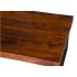 Masivní konferenční stolek Ettrick z akácie, lakovaný, hnědý – 116×57×40 cm