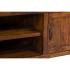 Masivní TV stolek Palison dark z palisandru, lakovaný, hnědý – 150×42×50 cm