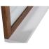 Masivní koupelnové zrcadlo Burnham z recyklované borovice a MDF, lakované, bílé – 70×80 cm