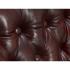 Křeslo ušák Chesterfield Pittsfield z pravé kůže, červené