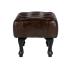 Taburet Chesterfield Pittsfield z pravé kůže, hnědý