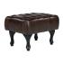 Taburet Chesterfield Pittsfield z pravé kůže, hnědý