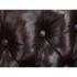 Křeslo ušák Chesterfield Pittsfield z pravé kůže, hnědé – 89×79×104 cm