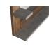 Masivní koupelnové zrcadlo Dingle z recyklované borovice, lakované, přírodní/šedá – 67×55 cm