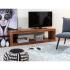 Masivní TV stolek Cube I z palisandru, lakovaný, hnědý – 150×38×45 cm