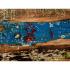 Masivní koupelnová vysoká komoda Blue Lagoon z mangového dřeva, lakovaná, barevná – 50×45×135 cm