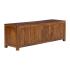 Masivní TV stolek Palison dark z palisandru, lakovaný, hnědý – 150×42×50 cm