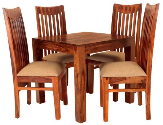 Kuchyňský set stůl a židle pro 4 osoby z masivu palisandr
