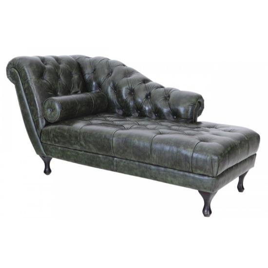 Lenoška Chesterfield Delano z pravé hovězí kůže