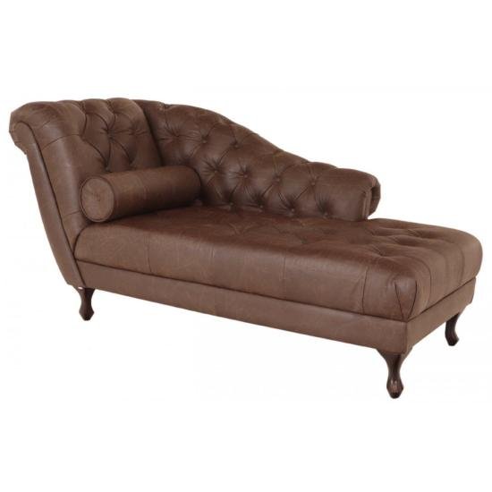 Lenoška Chesterfield Delano z pravé hovězí kůže